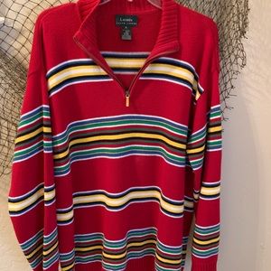 Lauren Ralph Lauren 1/4 zip Striped Sweater